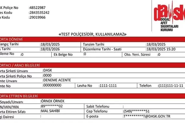 Su Aboneliğinde DASK Su Aboneliğinde DASK